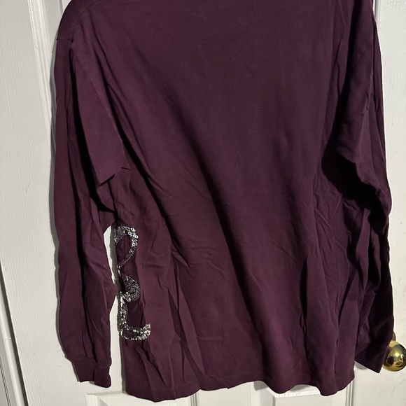 PINK long sleeve sequin shirt.👚 - Picture 3 of 6